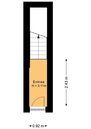Floorplan - Damstraat 34Bis, 3531 BV Utrecht